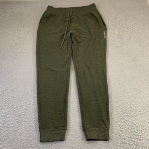 Fabletics Cloud Jersey Joggers Mens Medium 28" Inseam Green Drawstring Train Gym